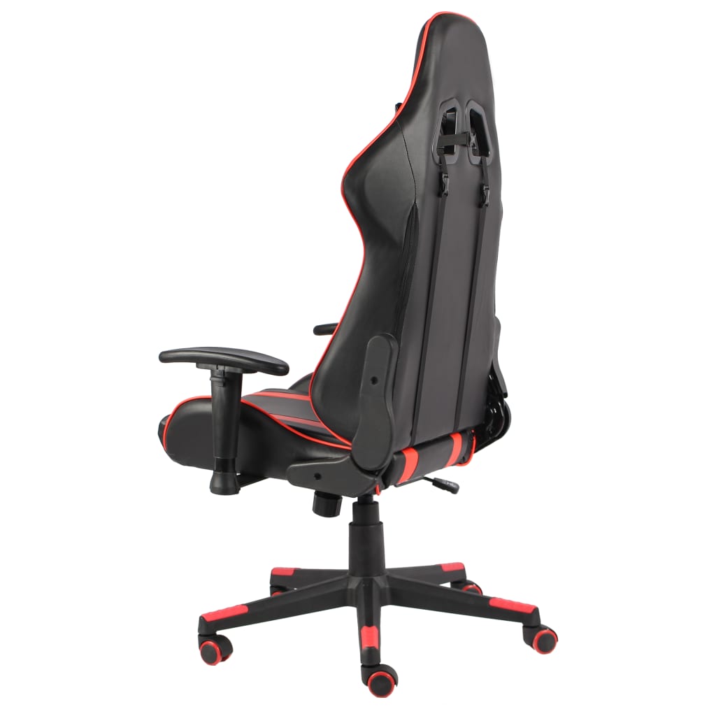 Gaming Chair Swivel Red PVC