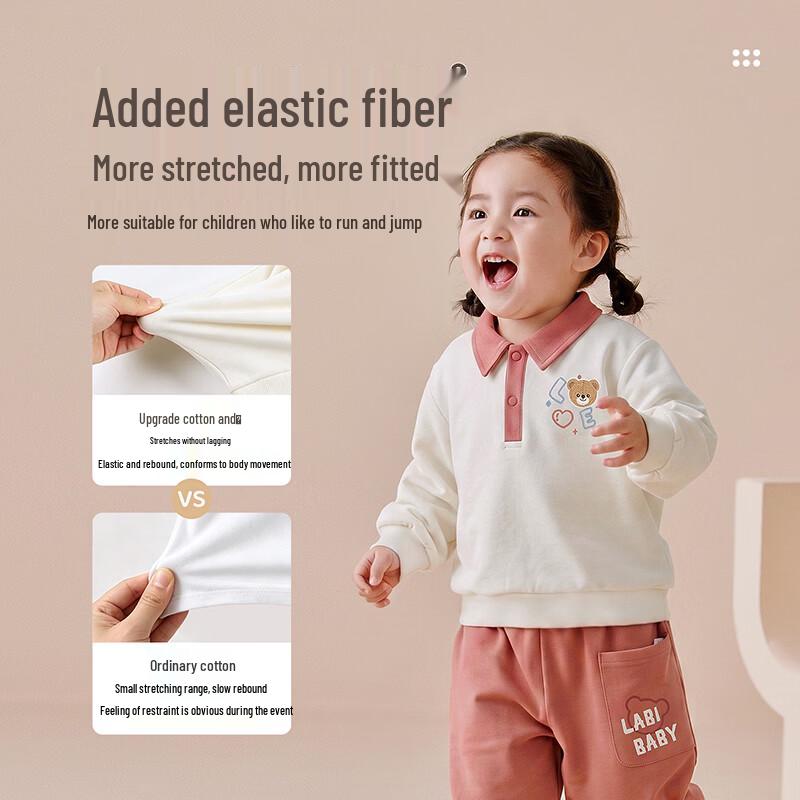 LABI Kids Long Sleeve Polo Sweatshirt