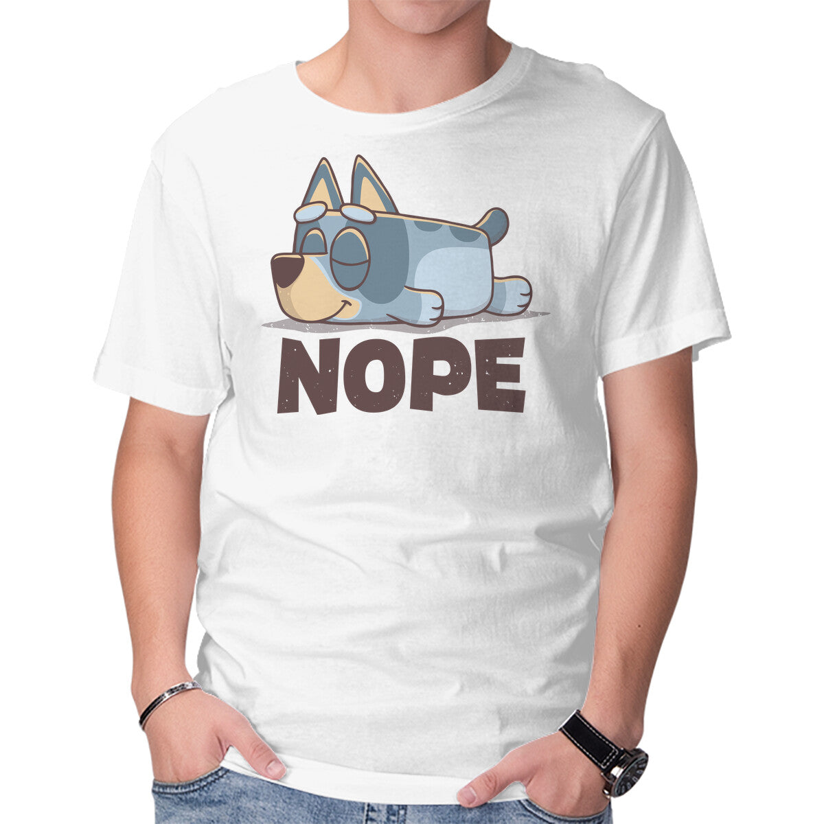 Unisex Crew Neck T-Shirt Lazy Heeler Graphic Short Sleeve Casual Tee XXXXL