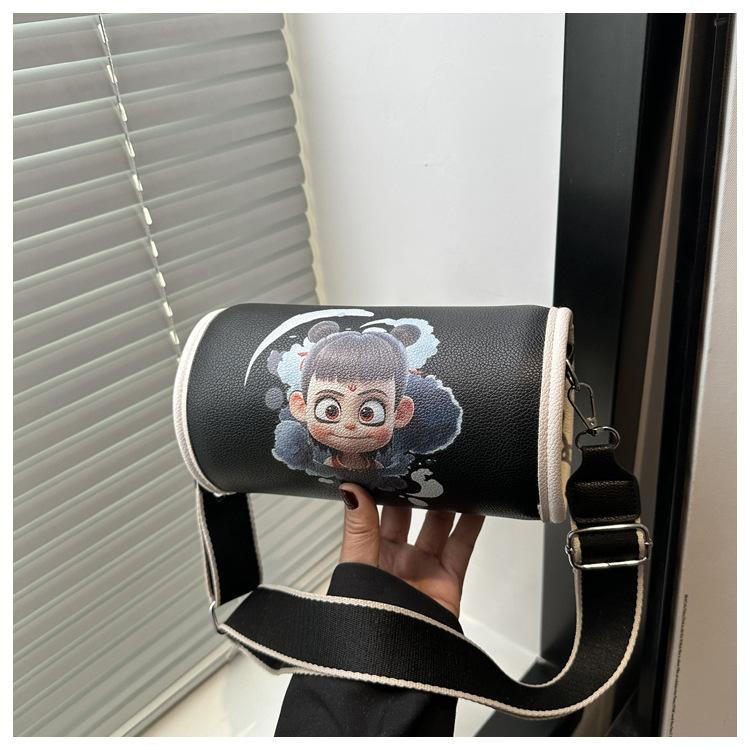 Nezha's Devil's Child Haohai Peripheral Bag Female 2025 New Summer Pillow Bag Cartoon Animation Mobile Phone Oblique Span Bag