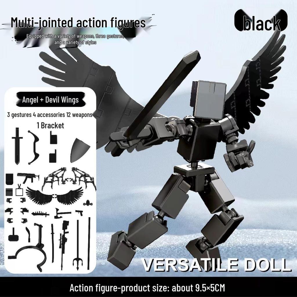 Lucky 13 Articulated 3D Printed Mini Action Figure with Personalized Joints