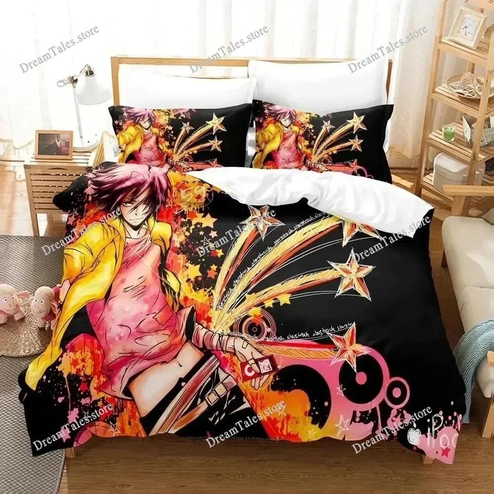 New Anime HITMAN REBORN Bedding Set Duvet Cover Bed Set Quilt Cover Pillowcase Comforter King Queen Size Boys Adult Bedding Set