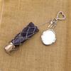 Premium Silver Lipstick Mesh Pocket Bag Pendant Fashion Lipstick Bag Hanging Celebrity Style Key Pendant K53