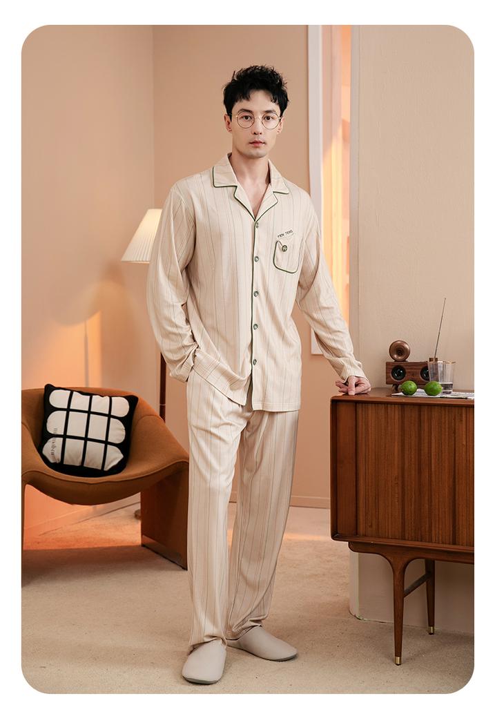 Fenteng Men's Cotton Pajama Set