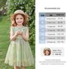 JELLYBABY Girls' French Style Sleeveless Floral Princess Dress