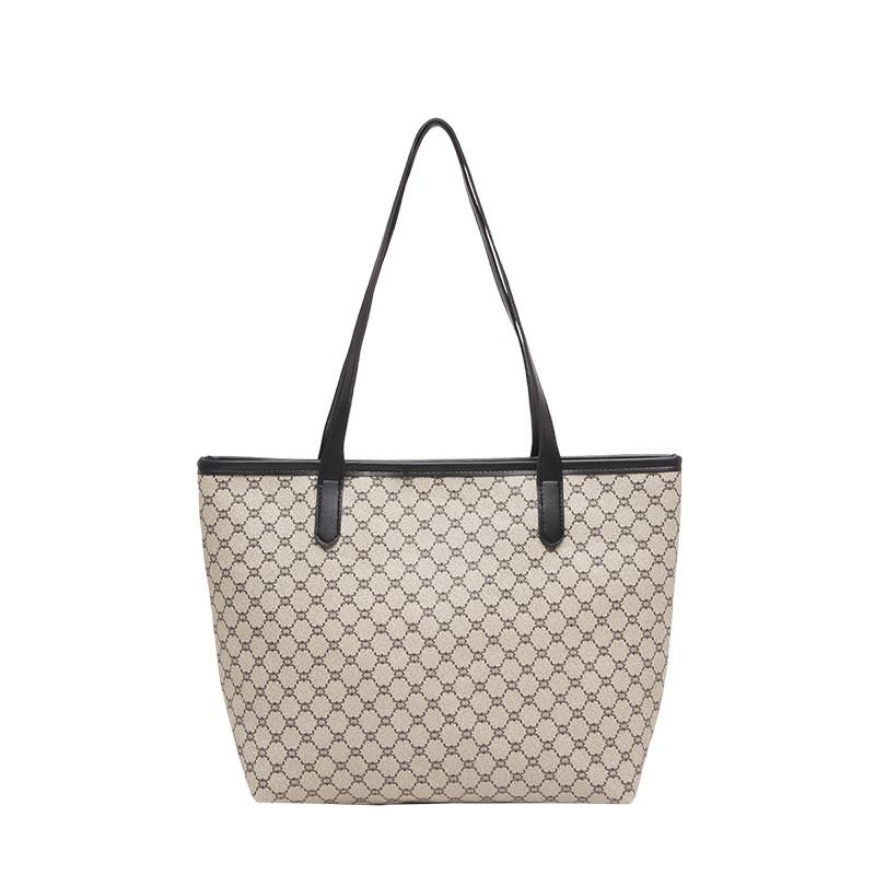 Urban Minimalist Checkerboard Tote Bag For Women Large Capacity Everyday Use