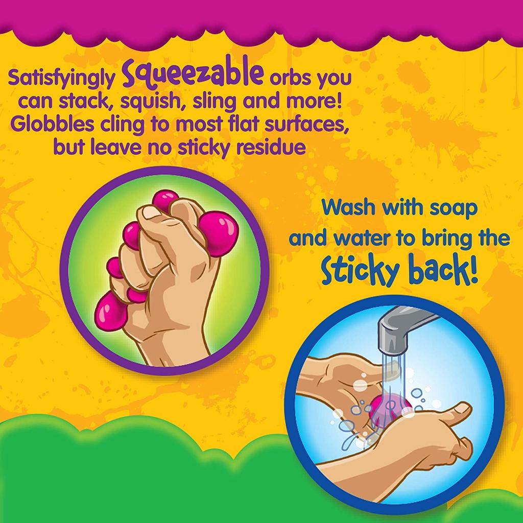 Crayola Globull Squeeze Toy Sticky Ball Stress Relief Authentic Toy, 16-Piece Set, 747292,