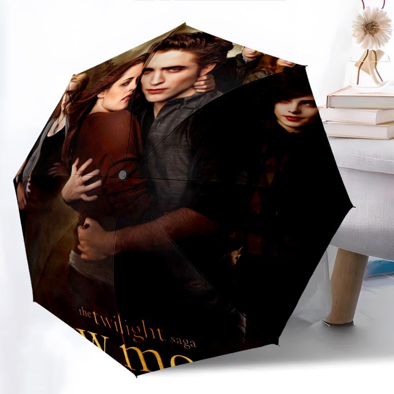 Blood Desire: Vampire Diaries Folding Umbrella Suitable for All Seasons 8 Paraphenoid Bones Umbrella Travel Umbrella