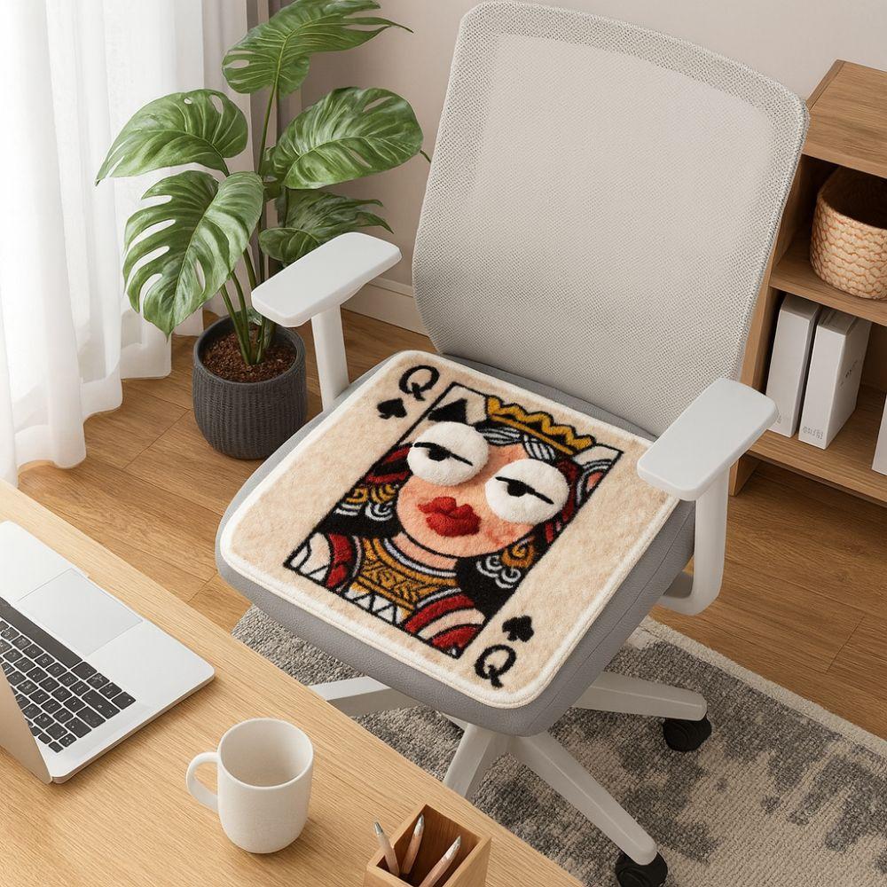 Soft Thick Abstract Cushion Decorative Chair Cushion Chair Pad Warm Seat Cushion  Dining Chair