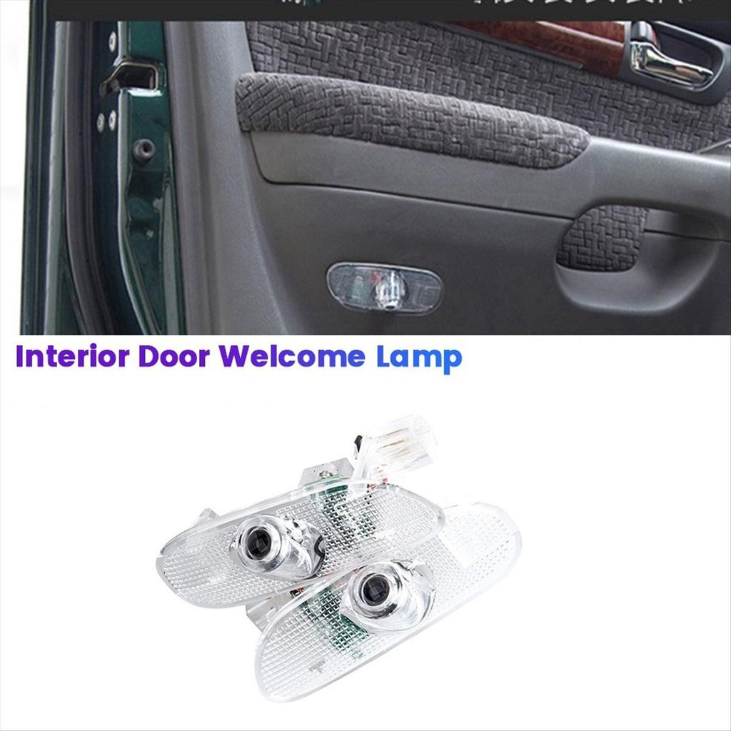 2Pcs Car Interior Door Light Welcome Lamp Ambient for Toyota Prado LC120 2003-2009 Projector Welcome Light