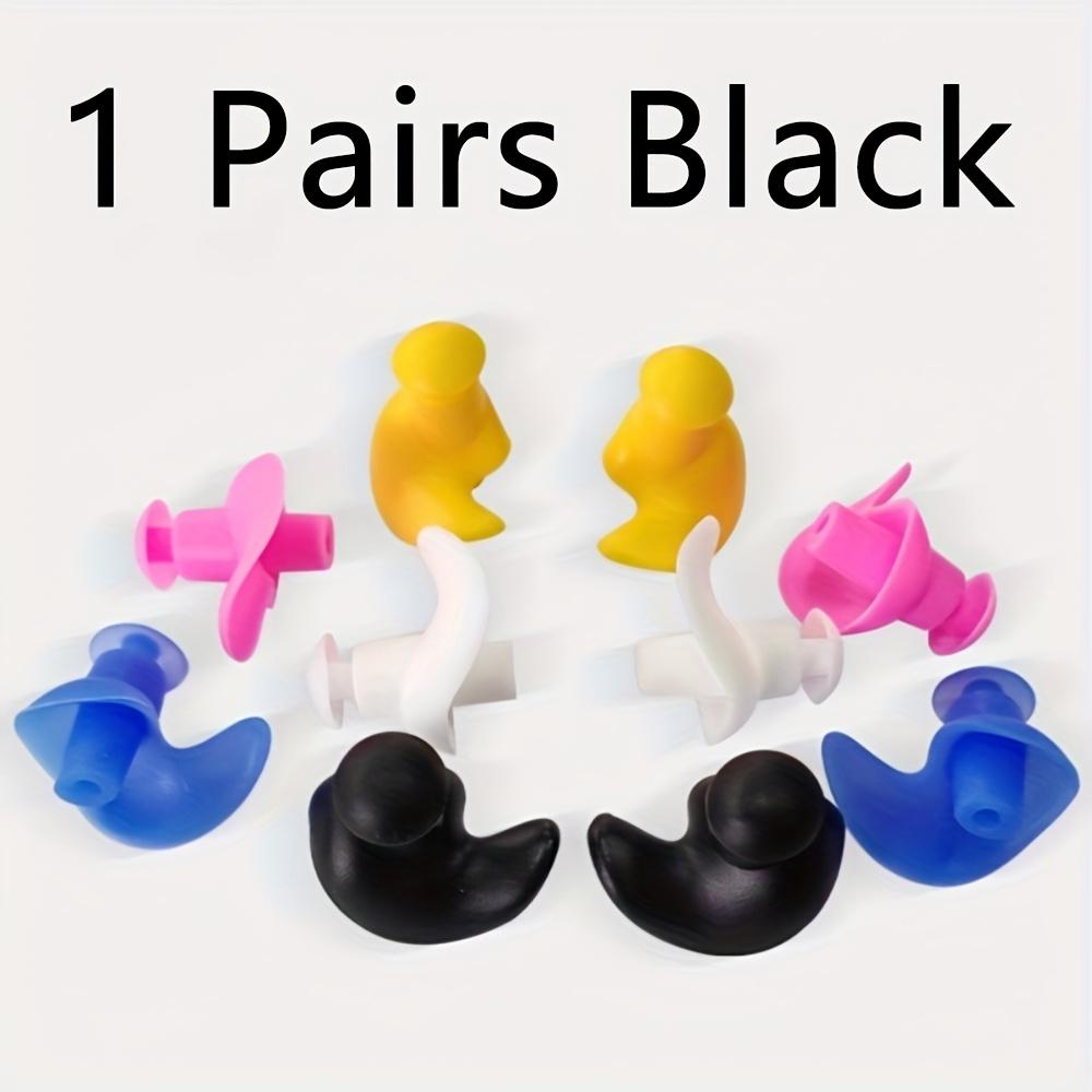 

1/ 5 Pairs of Silicone Earplugs, Reusable Swimming Earplugs for Swimming, Surfing, Snorkeling, Shower And Pool, Beach, Ocean