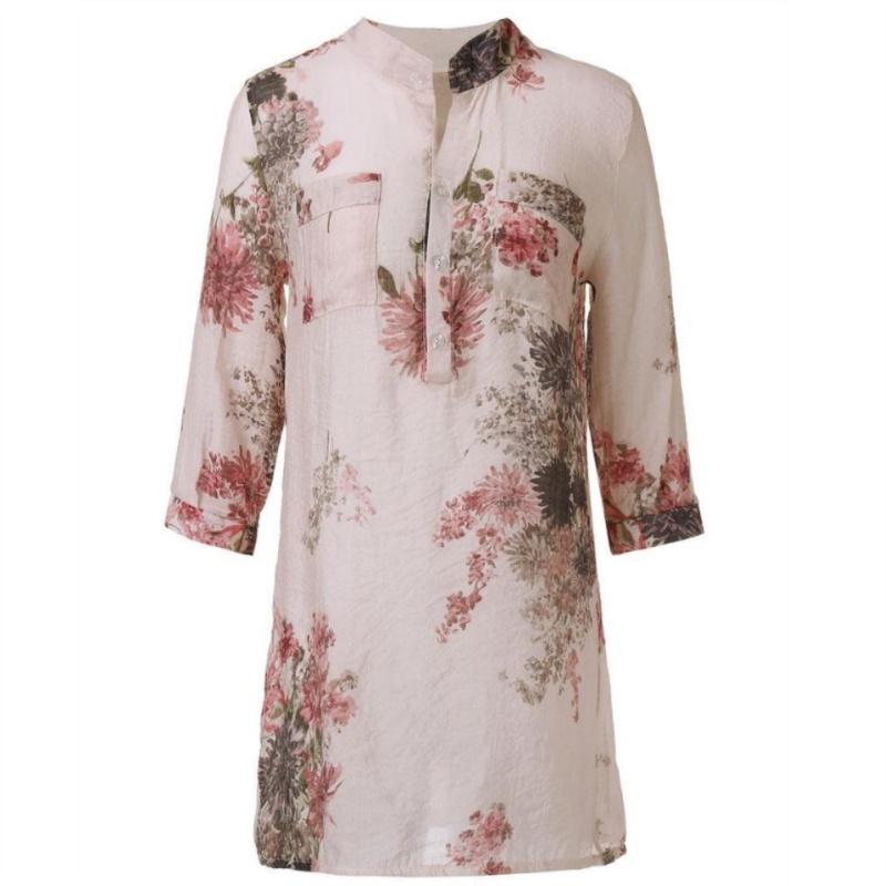 Vintage Dames Casual Losse Jurk Met Bloemenprint Met Tijdloze Charme Voor Alle Gelegenheden