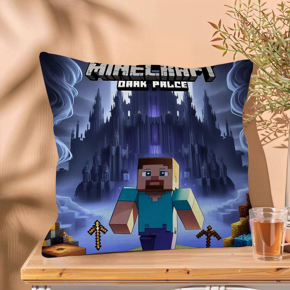 1PC PC Game M-Minecraft  Cushion Cover Car Throw Pillow Case For Sofa Car Christmas Gift