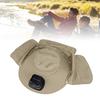 Sun Hat with Solar Fan 3 Wind Speeds Outdoor UPF50 Sun Hat Wide Brim Fishing Hat with Neck Flap USB Charging
