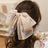 Large Bow Hair Clip Women Handmade Fabric Clamp Fresh Sweet Style Ponytail Accessory Headwear