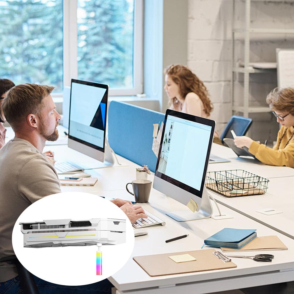 GPU Support Bracket 5V 3PIN ARGB Graphics Card Brace GPU Support Stand Adjustable Height Video Card Sag Holder Bracket