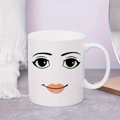 Funny Woman Face Coffee Mug Ceramic Tea Mugs Water Cup Perfect Creative Novelty Birthday Gift Idea Unique and Stylish 11oz 1pcs