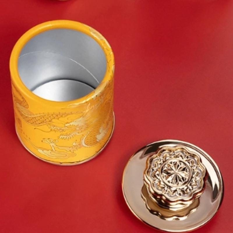 Empty Mini Tea Tin Can Household Tea Sealed Jar Portable Home Small Tea Box Paper Storage Cans Packaging