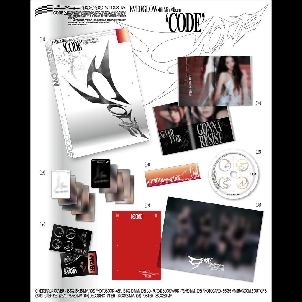 [Przedsprzedaż] EVERGLOW - CODE 4. Mini Album + Darmowy Prezent