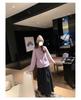 2025 Autumn Floral A-line Slimming Skirt with Elastic Waist for Women