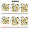 2pcs,2D plane printing Curtain Fabric Sunny Blooms Durable 100% Polyester Fabric (without rod) Holiday Use for Home & Office