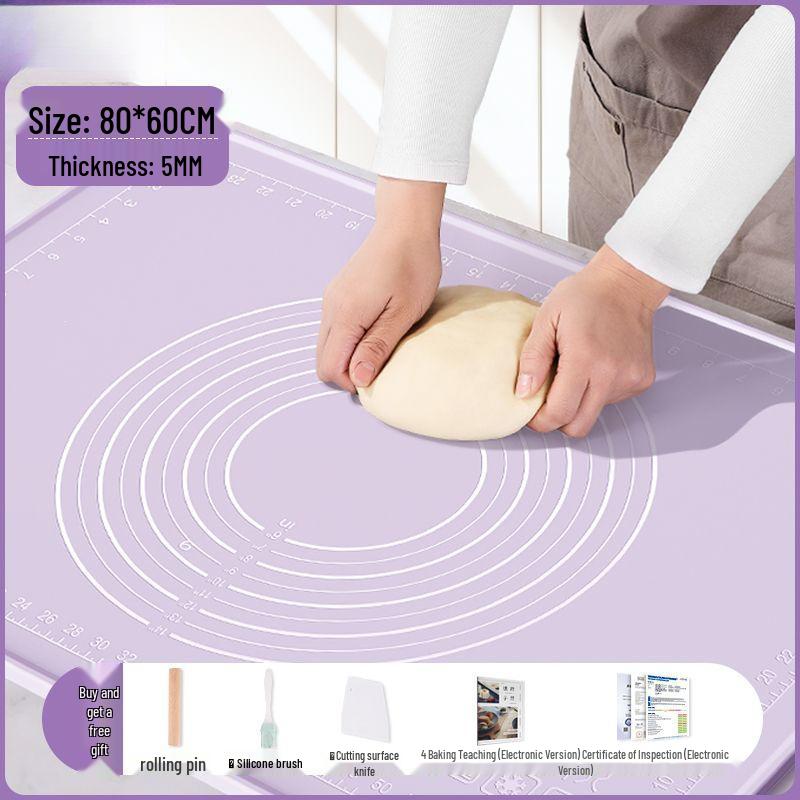 Large Silicone Kneading Mat - Food Grade, Thick, Multipurpose for Baking and Dough