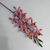 3pcs Cymbidium Orchid Flower Artificial Real Touch Phalaenopsis Flower for Wedding Home Decoration