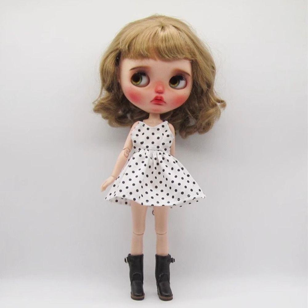 Fashion Doll Strap Dress Cute Dolls Skirt for azone ob22/24/27 Dolls For blythe Dolls