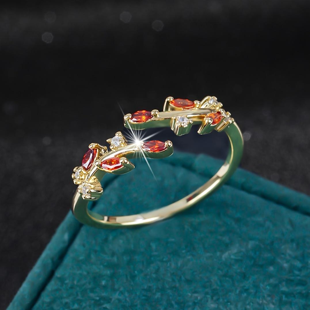 

Элегантное кольцо-манжета Urban Fashion с регулируемым дизайном в виде листа, 18-каратное позолоченное синтетическое цирконие, медь, на каждый день и в качестве подарка, на рождественские праздники One Size Fits All