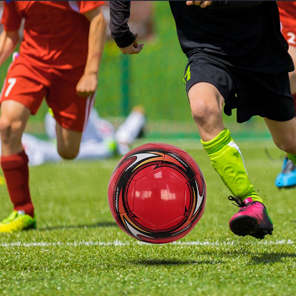 Taglia 5 Blu Sportivo Pelle PU Cucita a Macchina Pallone da Calcio Bambini Palloni da Calcio Professionali Impermeabile Anti-pressione