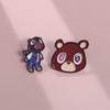 Cartoon Animal Trendy Alloy Brooch Charming Brown Bear Pin Unique Fashion Accessory For Men And Women