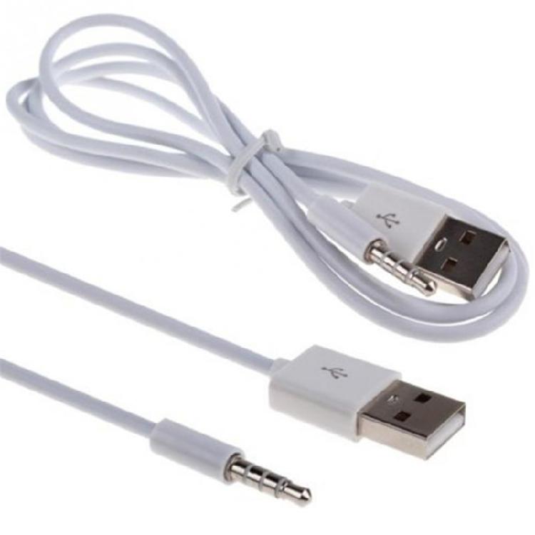 Durability 1M USB Audios Cable Compatible for Devices Data Transfer Charger Cable Male Auxs Audios to USB Cord