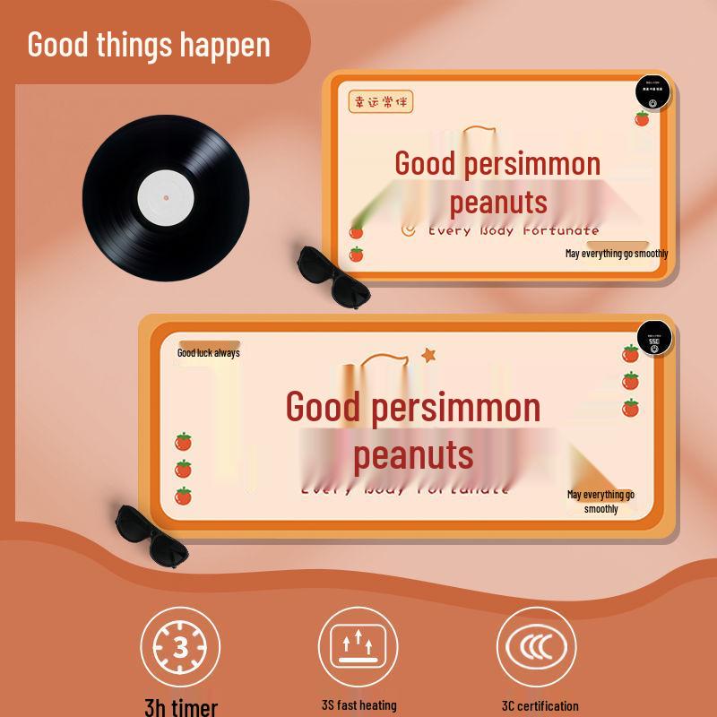 

Электрический коврик с подогревом для стола: Большая водонепроницаемая мышь и грелка для рук для офисного или студенческого использования 60x36 cm, Three Levels Intelligent