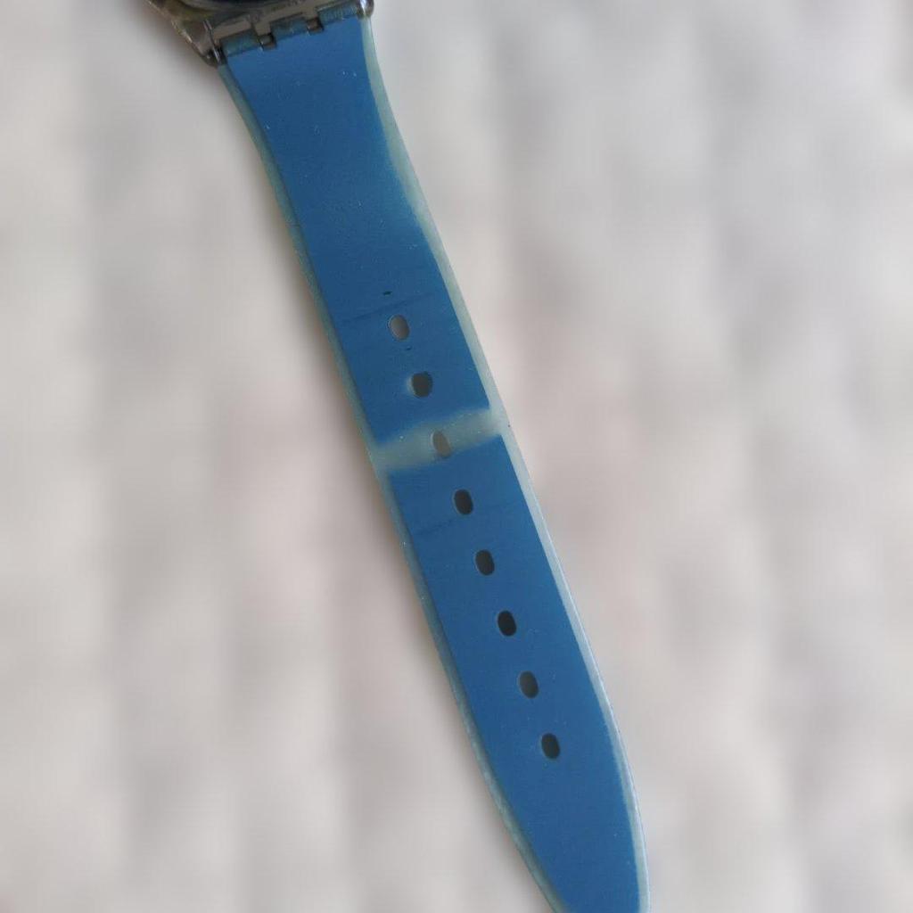 Used Swatch Quartz Watch Blue Battery Replaced (R8 July)