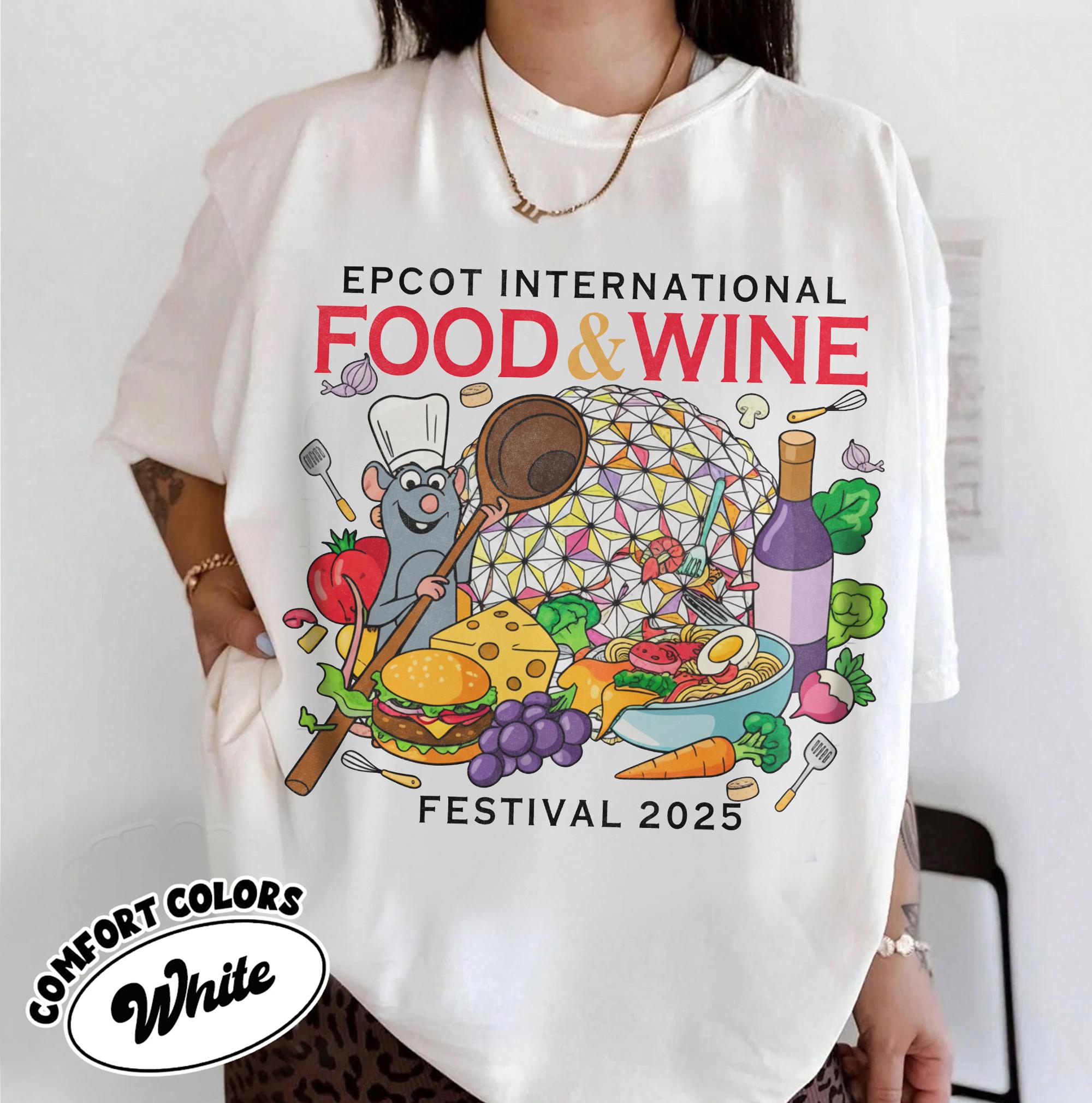 Epcot Food  Wine Festival 2025 Shirt Remy Chef Shirt Disneyland Matching Shirt Snacking Around The World shirt S