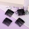 French Slide Hair Comb Black Decorative Bun Hold Clips New French Side Comb  for Girls & Women
