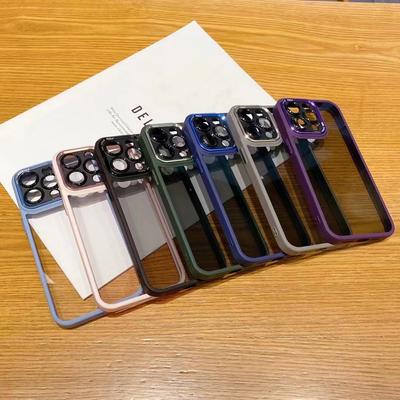 Metal Lens Suitable for Apple 16proMax Mobile Phone Case IPhone 15 Transparent Non Yellow 14 Anti Fall Protection Case