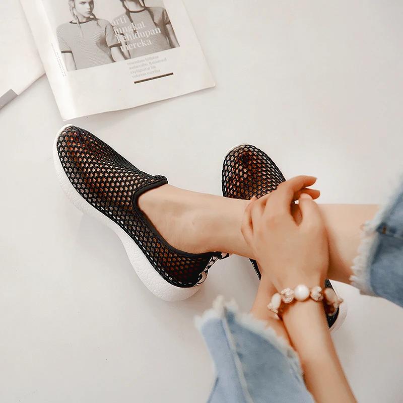 Fashion Hot Season Female Sandals 2025 Mesh Breathable Women Shoes Fashion Sports Shoes Soft Comfortable Women Shoes Zapatos De Mujer