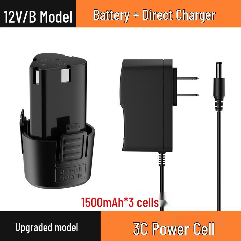 12V Lithium-Ion Universal Charger for Electric Drills, High-Capacity Tools, Screwdrivers, and Pistol Drills