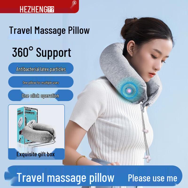 

U-shaped Memory Foam Neck Massager Pillow CN plug (adapter included)