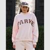 Embroidered Women's Half-High Collar Loose Pullover Sweatshirt, Long-Sleeved Winter Top