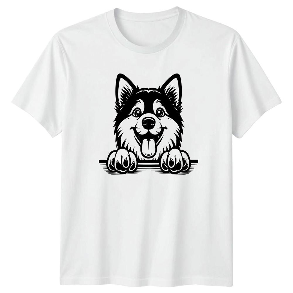 Happy Peeking Dog Paws Graphic Animals Dogs Unisexs Unisexs Unisex TShirt Tee S