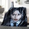 1Pc Ethereal Violinist Shadows Blanket For Couch Bed Plush Cozy Fuzzy Blanket Super Soft Warm Blankets For Fall And Winter 0918164