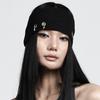 Black piercing ring headband