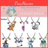 Adorable Cartoon Stitch Necklace With Zinc Alloy Material Electroplated Craft