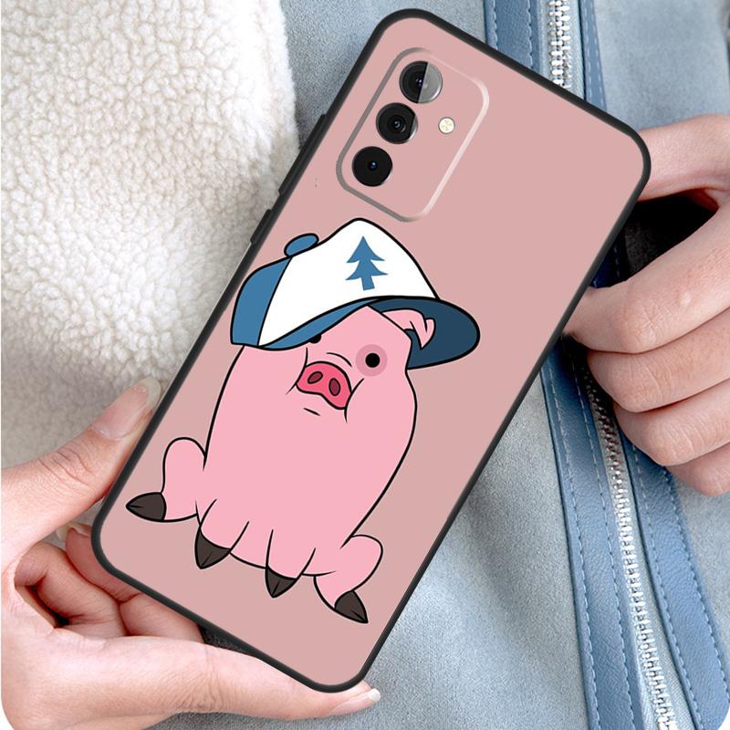 Cute PINK Kawai Pig Phone Case For Samsung Galaxy A55 A35 A25 A15 A51 A71 A12 A32 A52 A13 A33 A53 A14 A34 A54