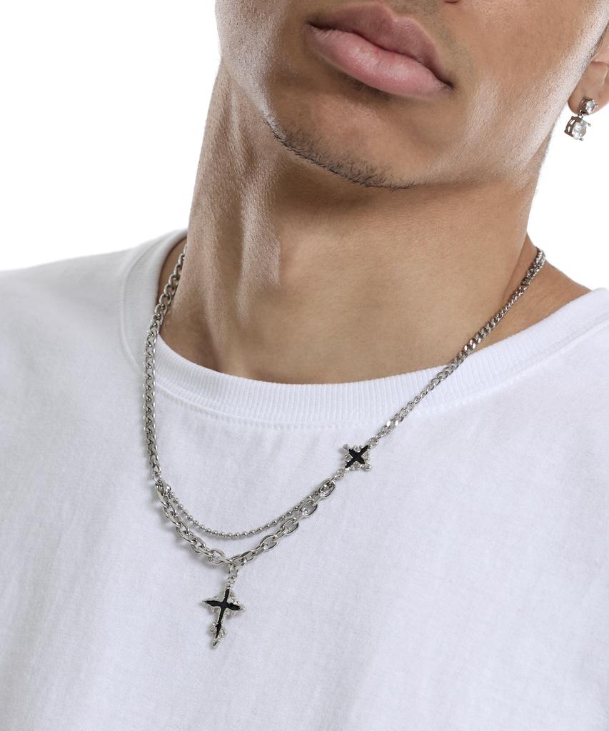Cream Soda Lab Gothic Cross Bold Chain Necklace