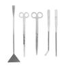 Aquarium Scissors Plant Tools 5 in 1 Stainless Steel Aquarium Tweezers Scissors Spatula Tool for Aquarium