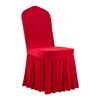 30 Pcs Red Chair Covers, Polyester Spandex Chair Cover, Stretch Slipcovers for Wedding Party Dining Banquet Flat-Front Chair Covers, Fits Chair
