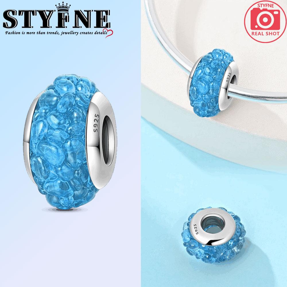 Copper Beads Pendant Couple Security Chain Golden Sun, Glass Beads Charm For Women Bracelet Engagement Jewelry Gift